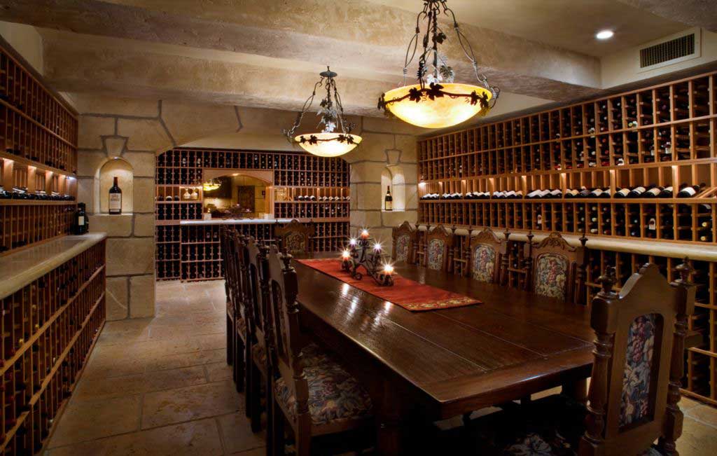 basement wine cellar